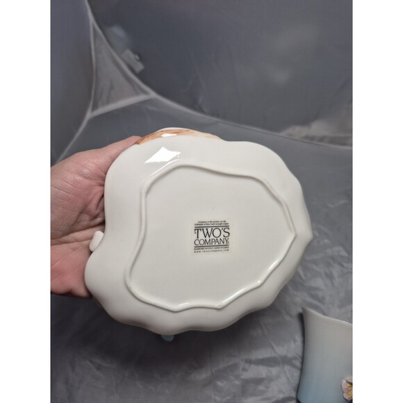 Two’s Company 3D Cherry Blossom Cup & Saucer Set. Porcelain Floral Cute Gift. - Picture 7 of 11